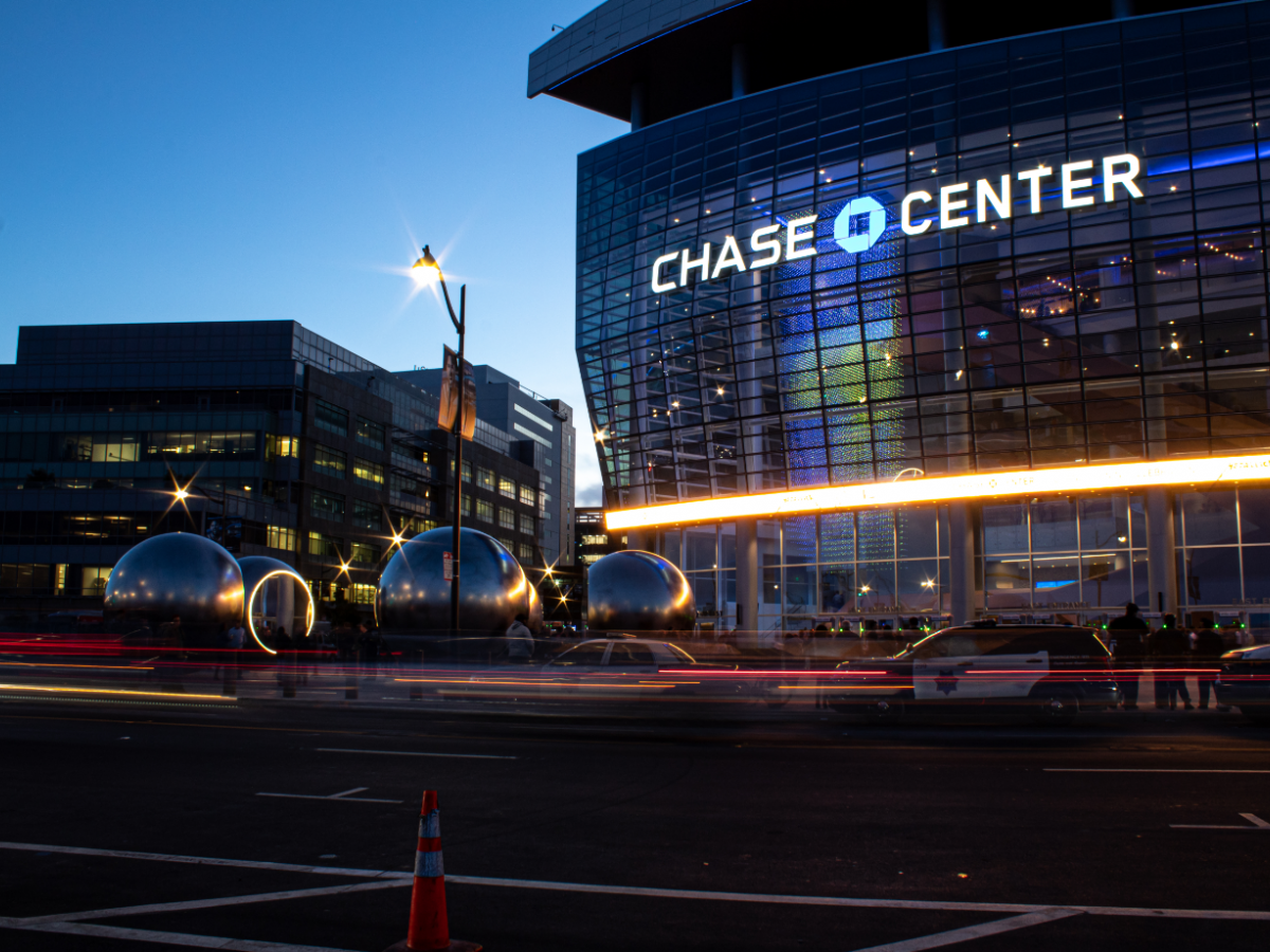 Outside of the Chase Center