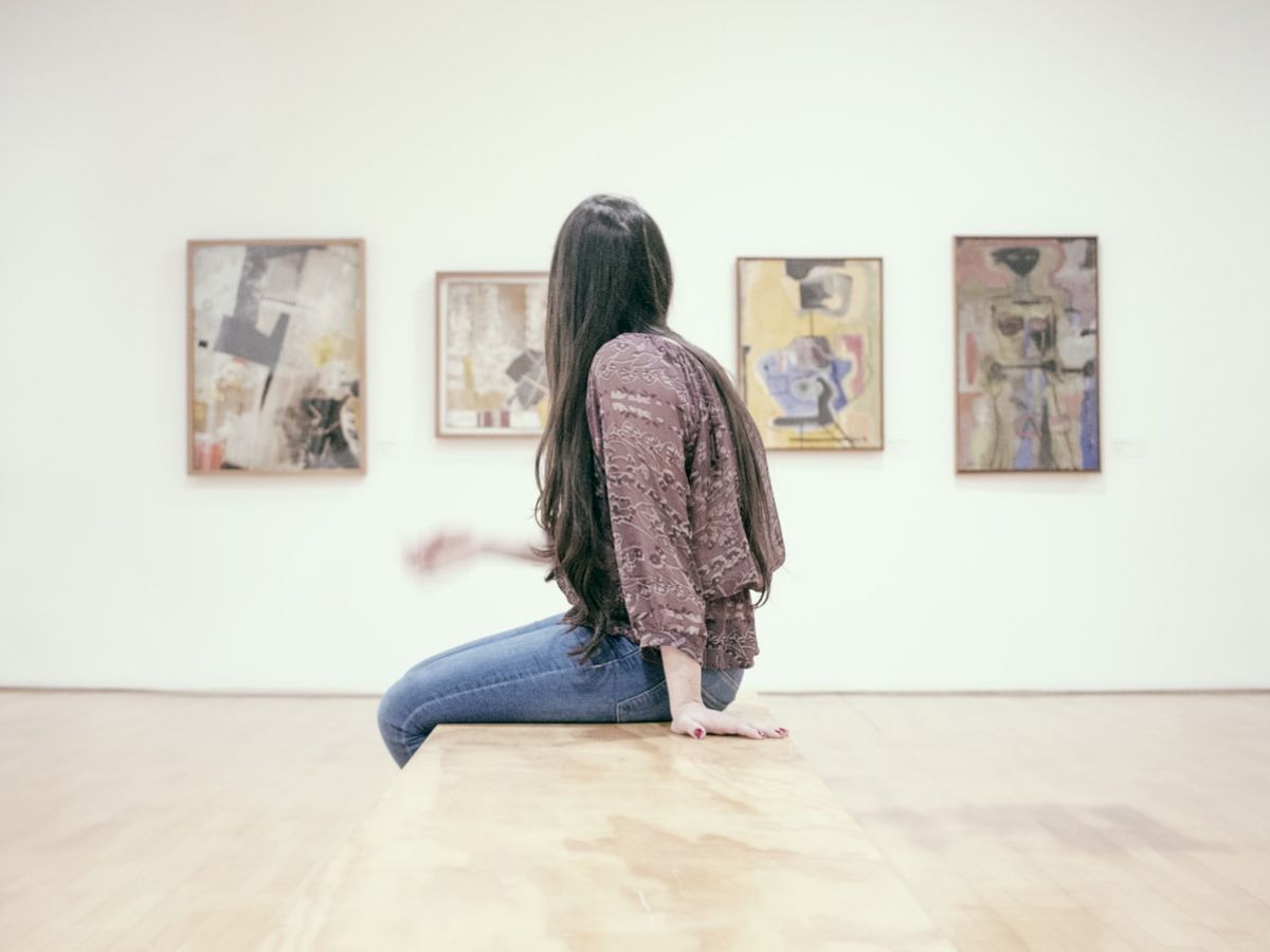 Person Observing Art
