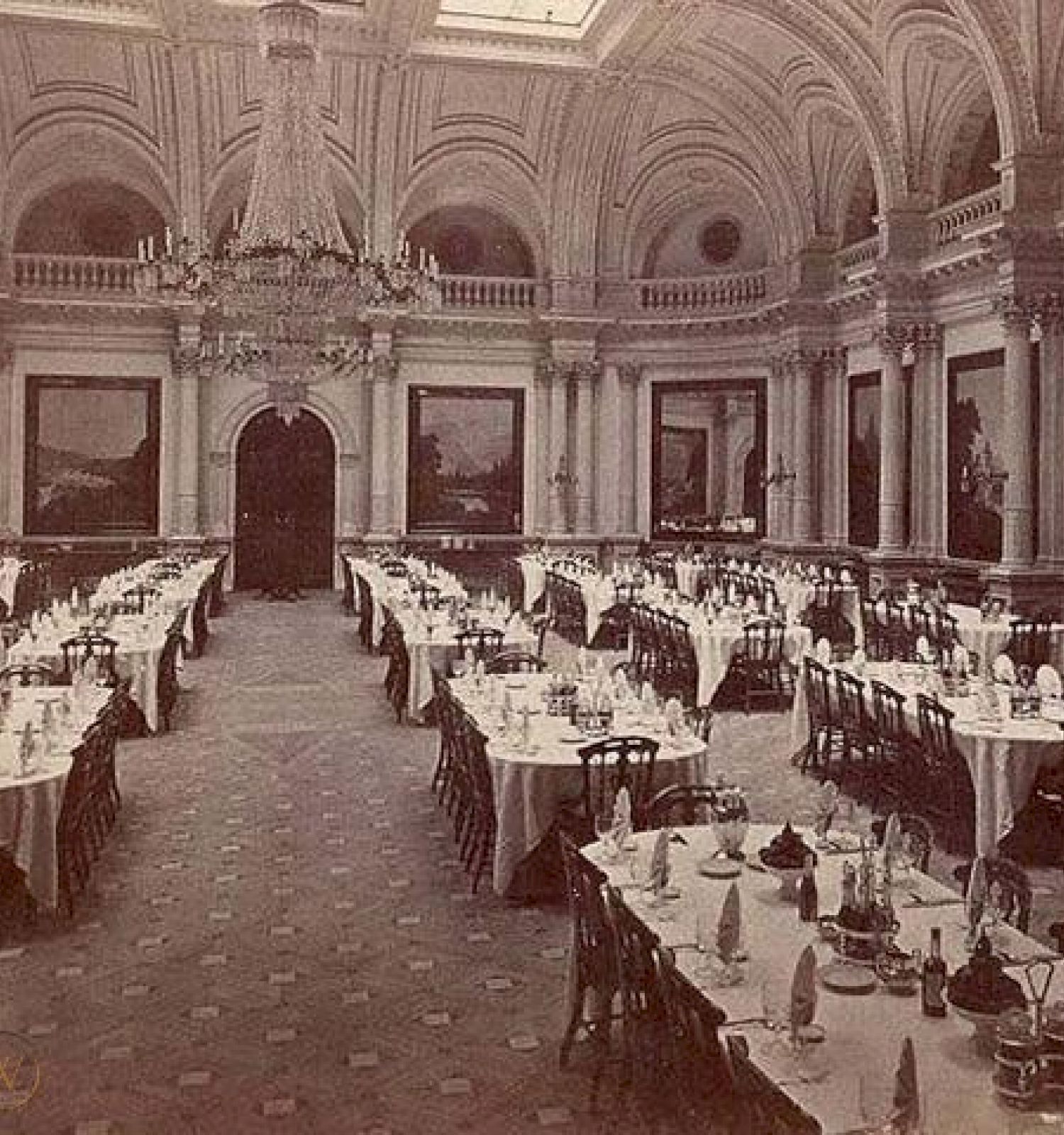 Dining Room of The Lick House 1862